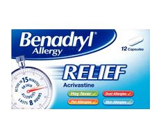 Benadryl Allergy Relief 12caps